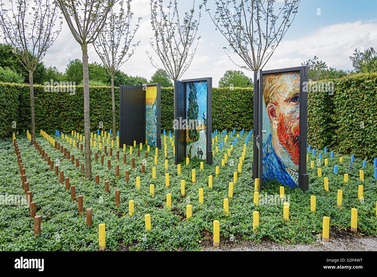 Les peintures de Vincent Van Gogh le jardin de décoration Banque D'Images