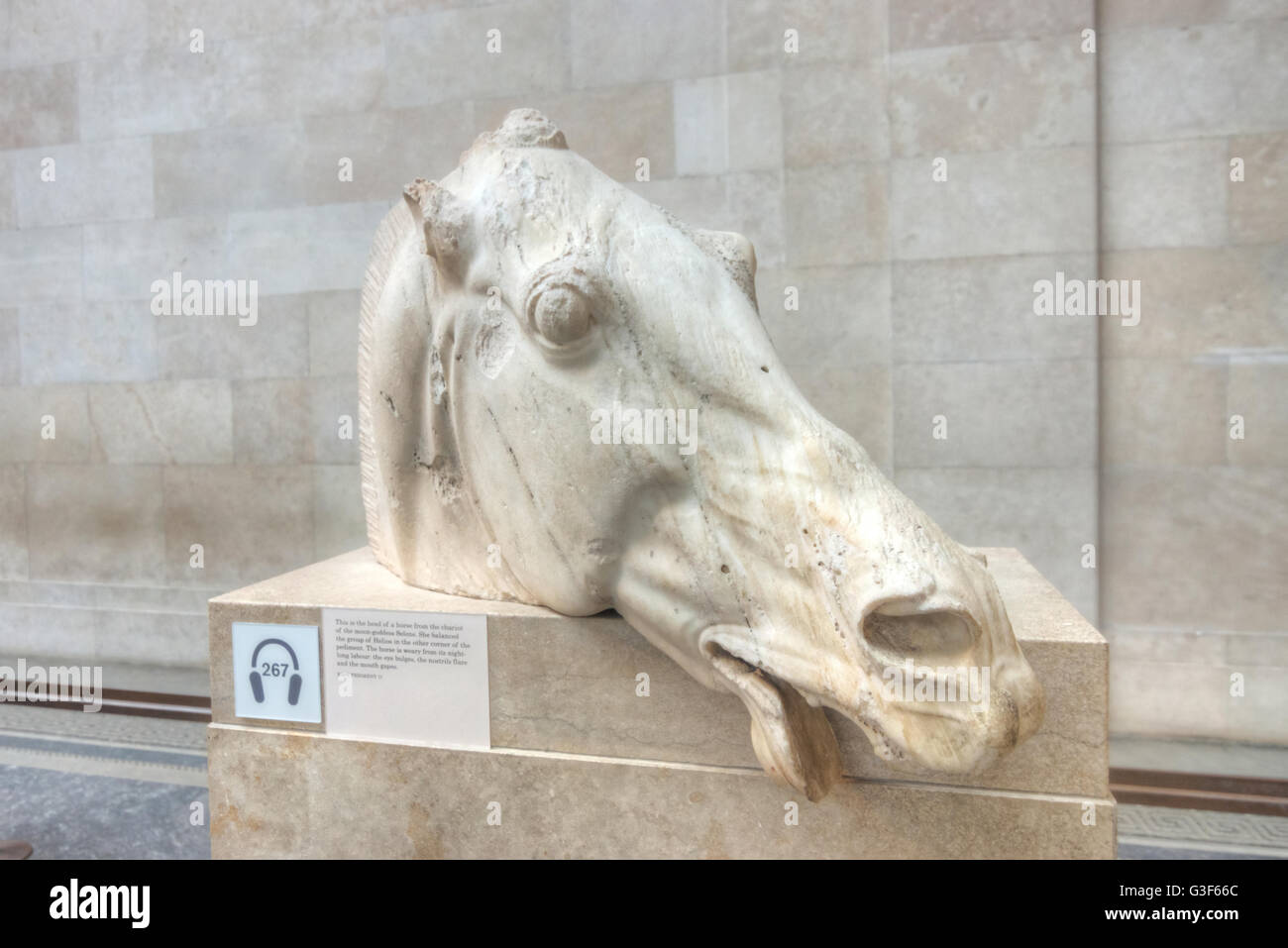 Parthénon, Elgin en British Museum selene Banque D'Images