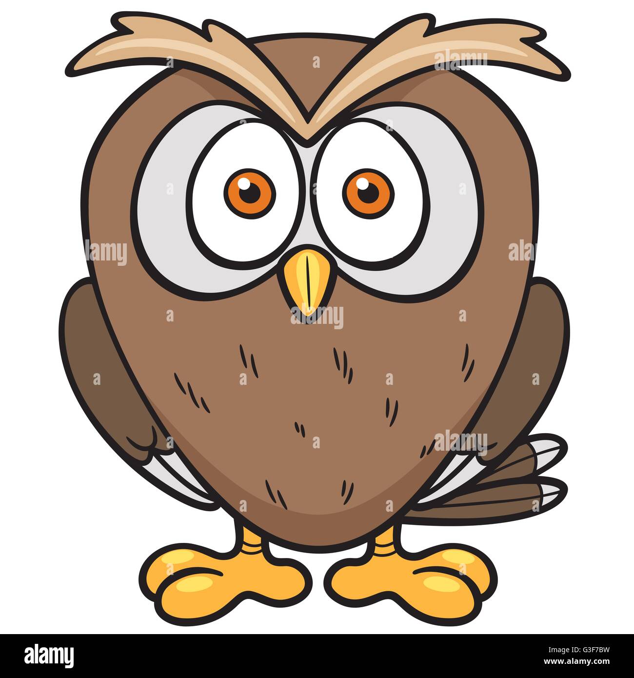 Illustration Vecteur de Cartoon owl Illustration de Vecteur