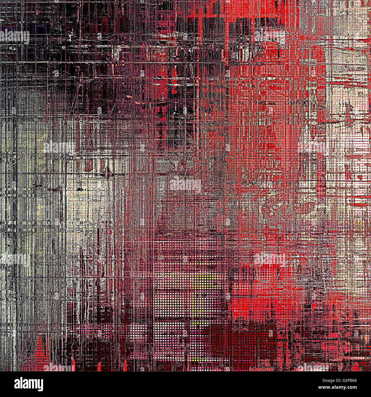 Grunge fond pour un style vintage créateur de l'affiche. Avec différents motifs Couleur : brun ; gris ; rouge (orange) ; rose ; noir Banque D'Images