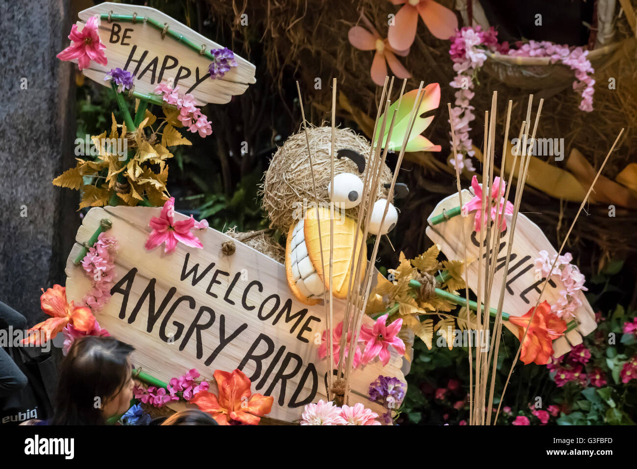 Kuala Lumpur, Malaisie. 10 Juin, 2016. Les Angry Birds Film marketing promotion bat son plein dans un centre commercial de Kuala Lumpur Banque D'Images