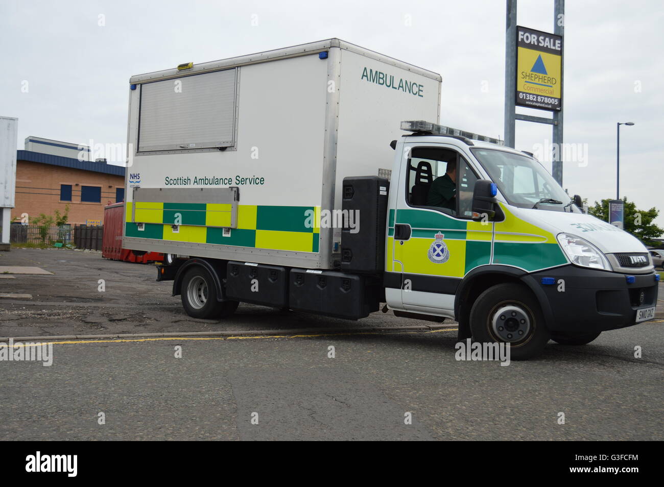 Service ambulancier écossais de l'équipe d'intervention d'opérations spéciales (TRI) de l'unité est de l'Ecosse Banque D'Images