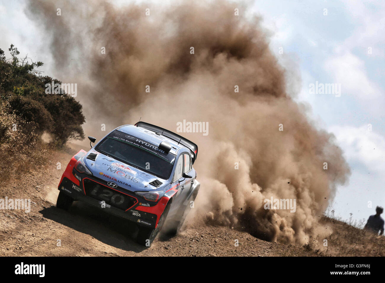 Ardara Sardaigne, Italie. 10 Juin, 2016. WRC Rally d'Italia Sardegna. Étapes de SS2 et SS3. THIERRY NEUVILLE : Action Crédit Plus Sport/Alamy Live News Banque D'Images