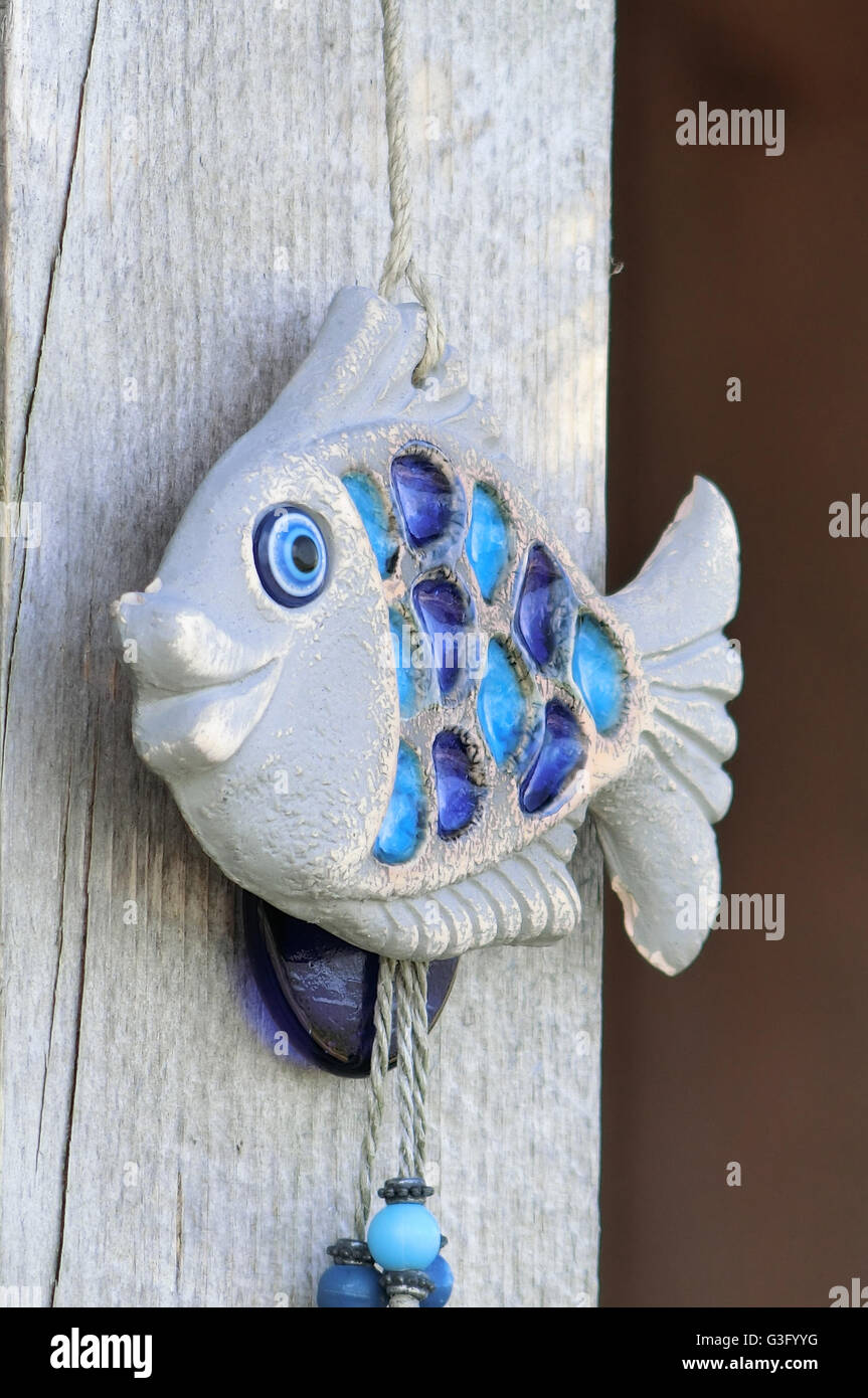 Les poissons d'Ornement en bois Banque D'Images