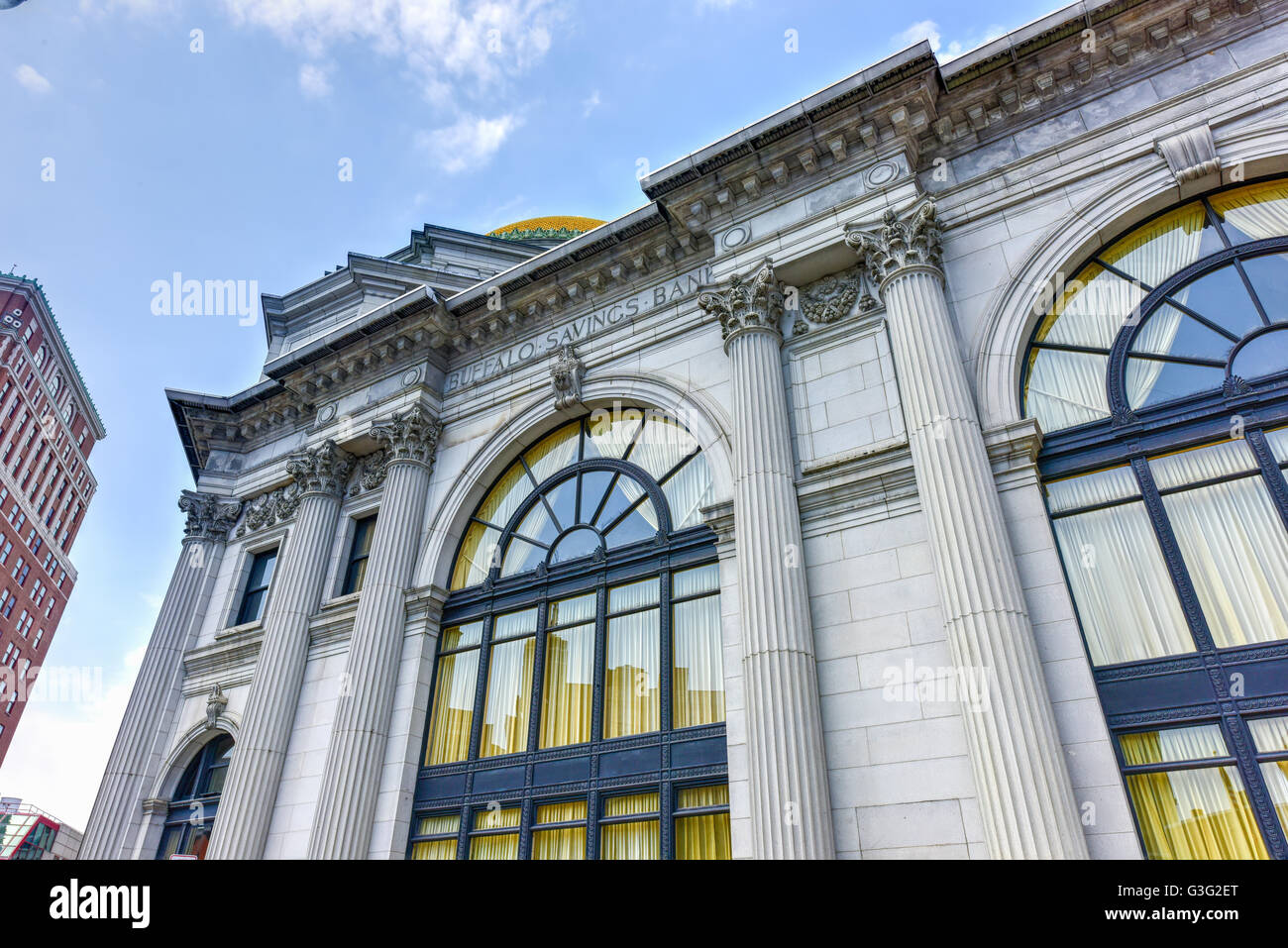 Buffalo, New York - Mai 8, 2016 : La Banque d'épargne de Buffalo est un bâtiment néoclassique, Beaux-"Arts Direction générale de la banque de style immeuble situé au Banque D'Images