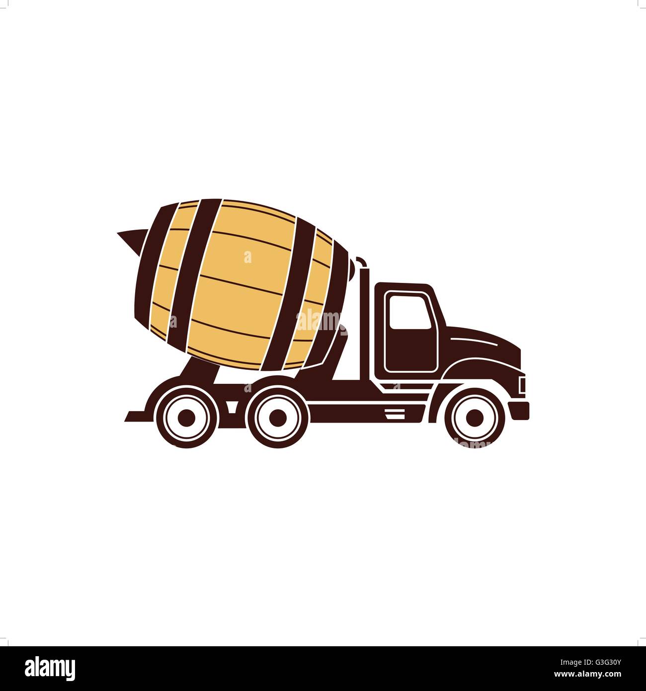 Comme Brawery icône chariot vector illustration isolé sur fond blanc Illustration de Vecteur