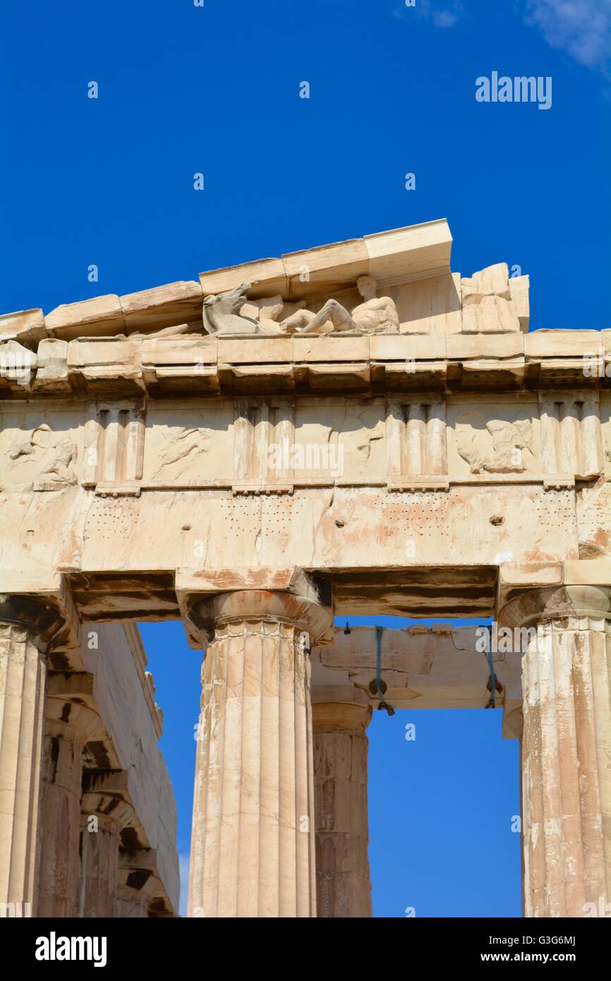 Le Parthénon sur l'Acropole à Athènes, Grèce Banque D'Images