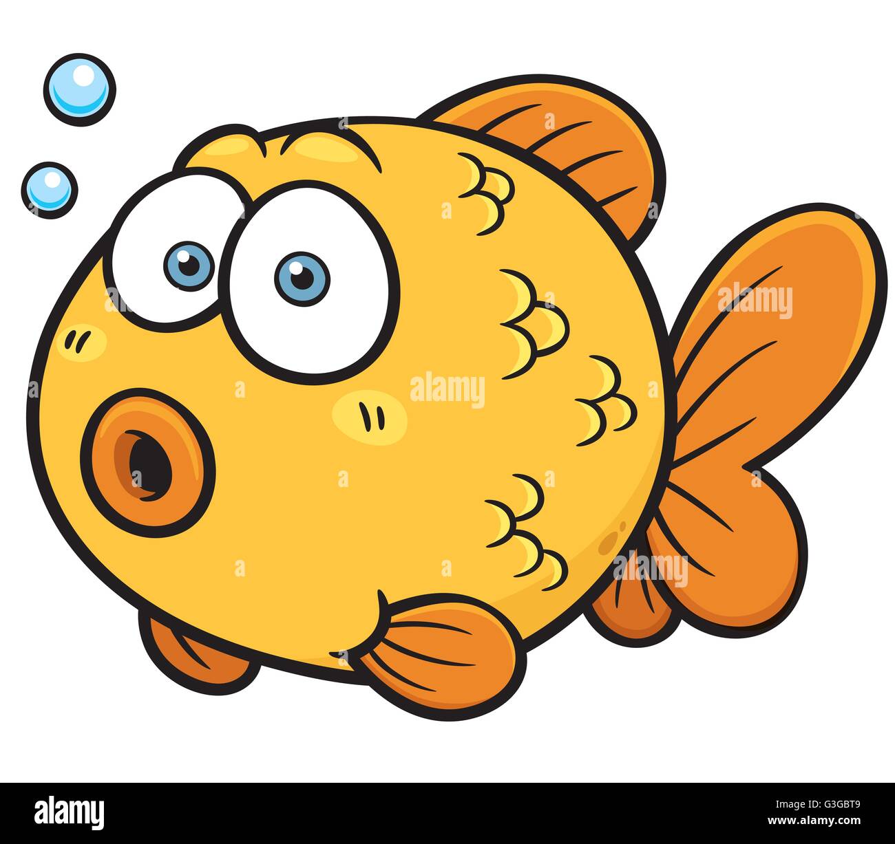 Vector illustration de Goldfish cartoon Illustration de Vecteur
