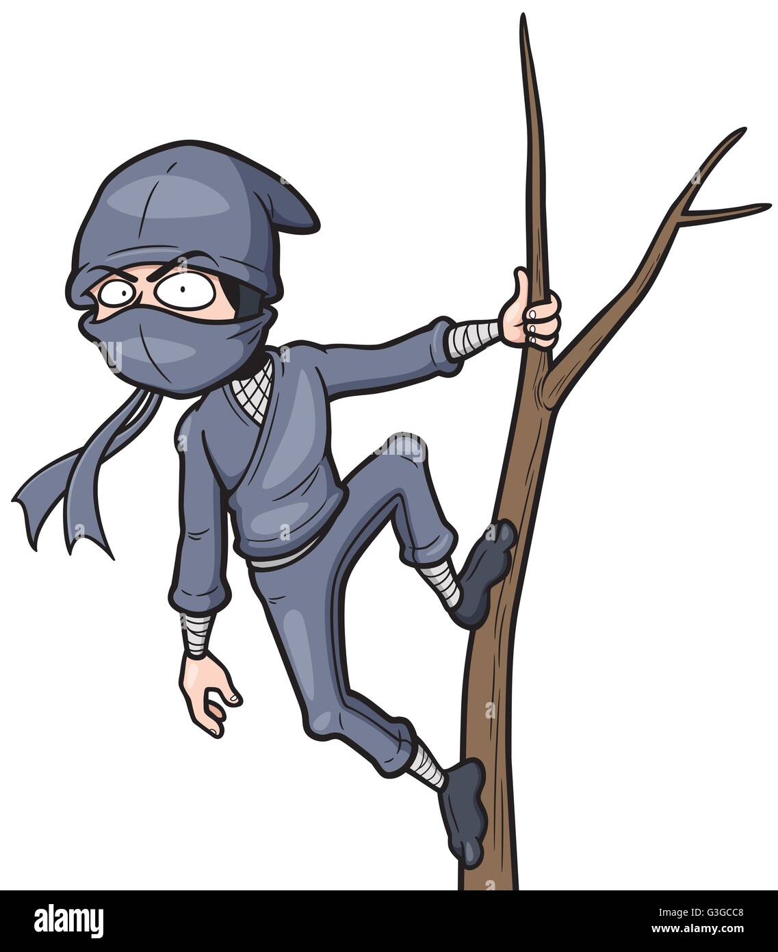 Cartoon Vector illustration de Ninja Illustration de Vecteur