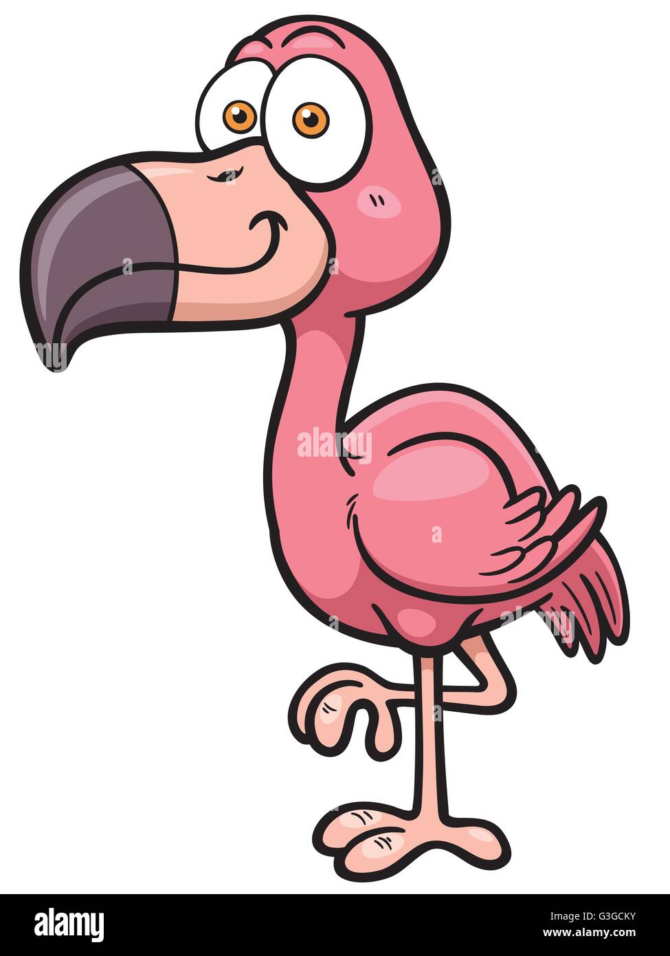 Cartoon Vector illustration de Flamingo Illustration de Vecteur