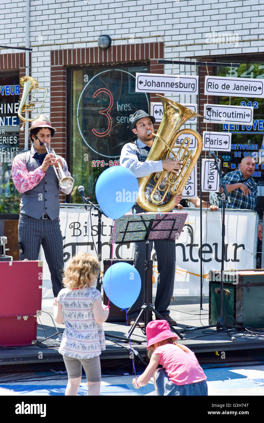 Montréal, Québec, Canada. 24 Juin, 2016. St Jean Baptiste célébré à Montréal, Québec,Canada Crédit : Megapress/Alamy Live News Banque D'Images