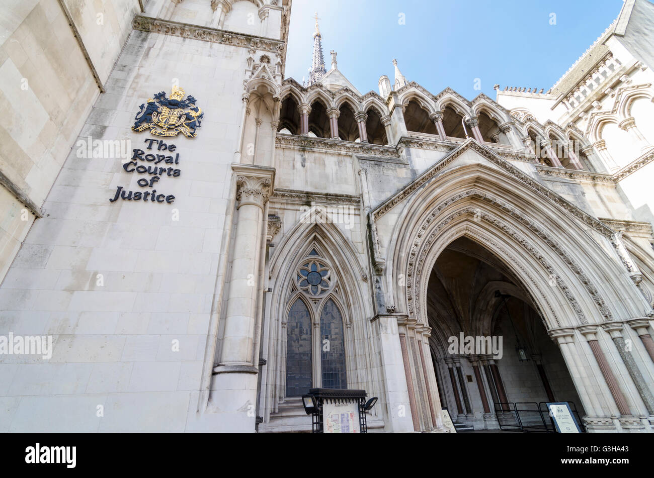 La Royal Courts of Justice, London, UK Banque D'Images