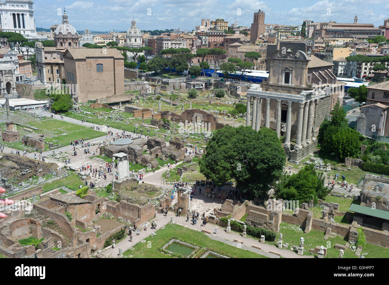Le Forum Romain à Rome Italie Mai 2016 Banque D'Images