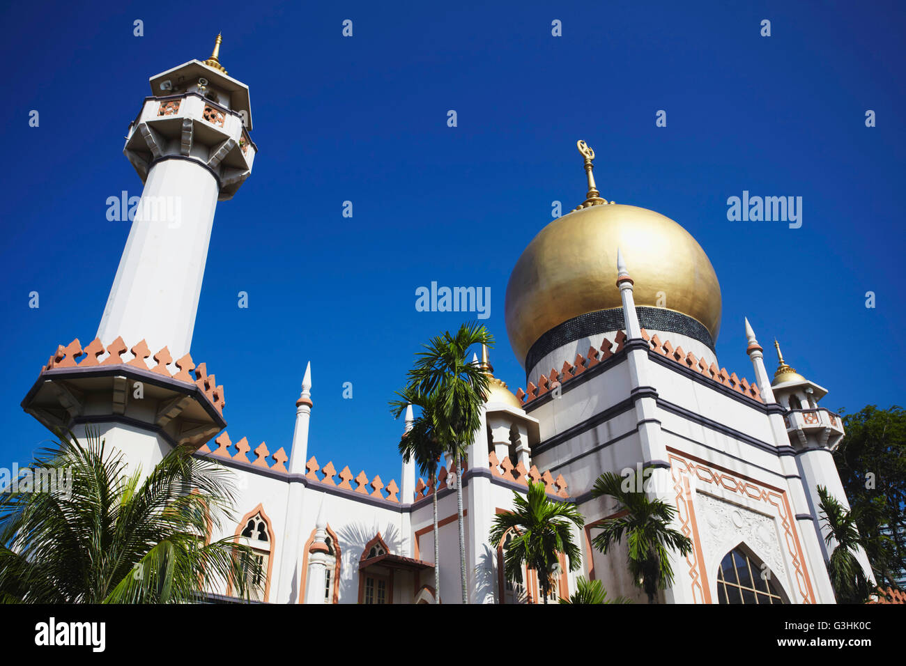 La Mosquée Sultan, Kampong Glam, Singapour Banque D'Images