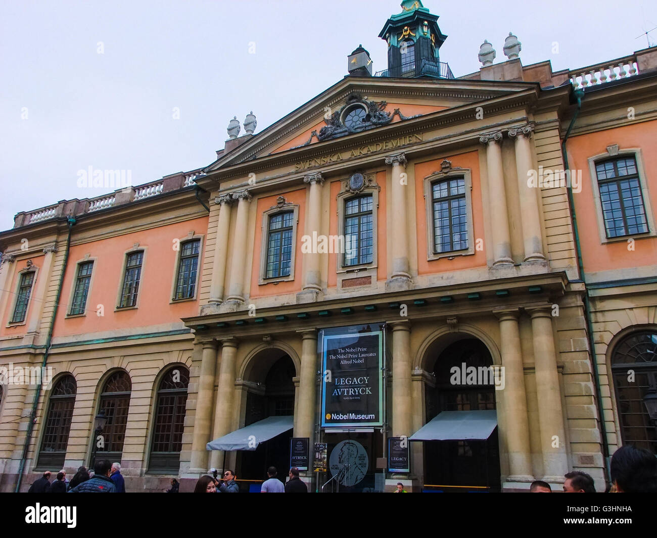 Svenska Akademien, l'institution culturelle située à vieille ville de Stockholm, Suède. Banque D'Images