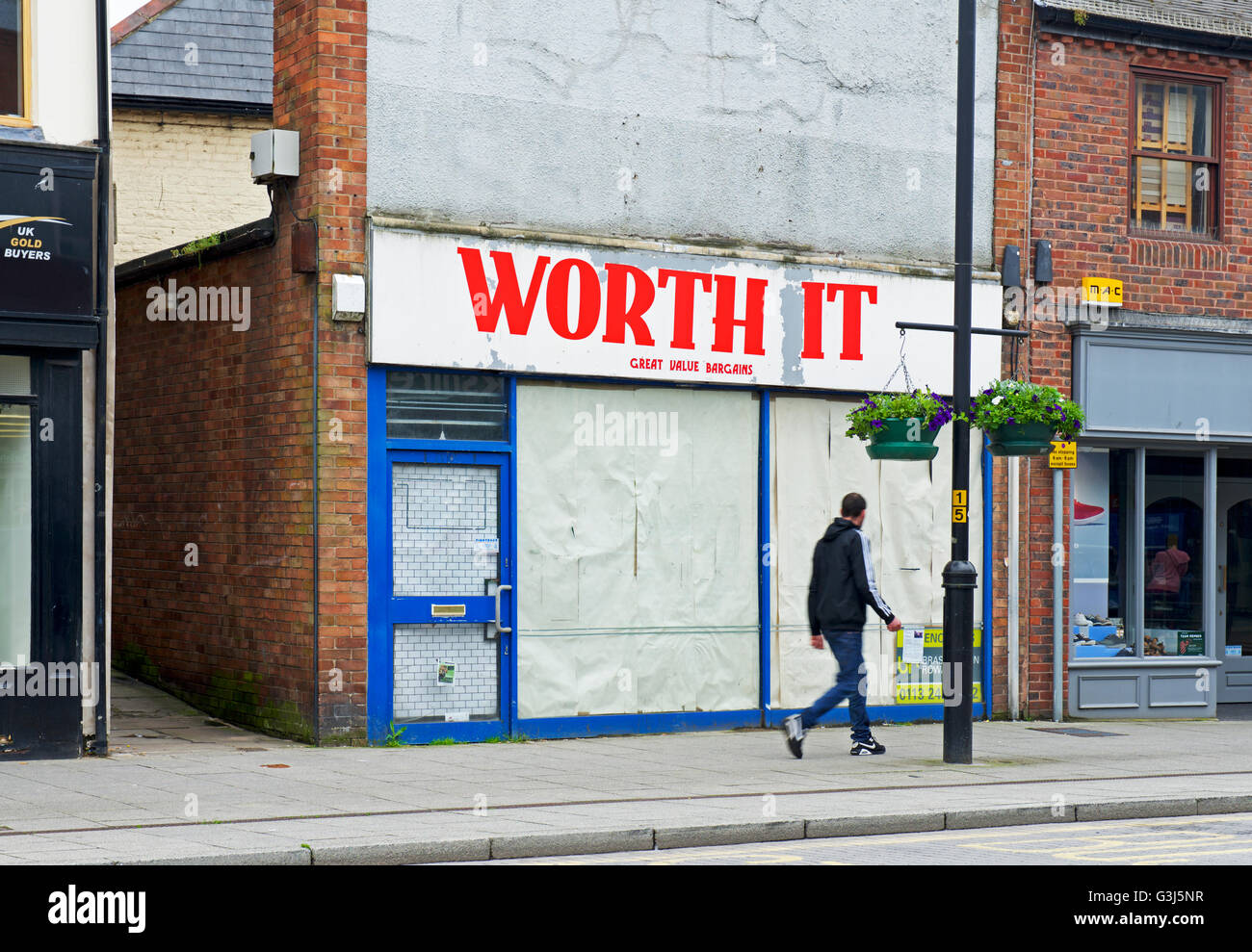 Shop - Peine - fermé et hors des affaires, England UK Banque D'Images