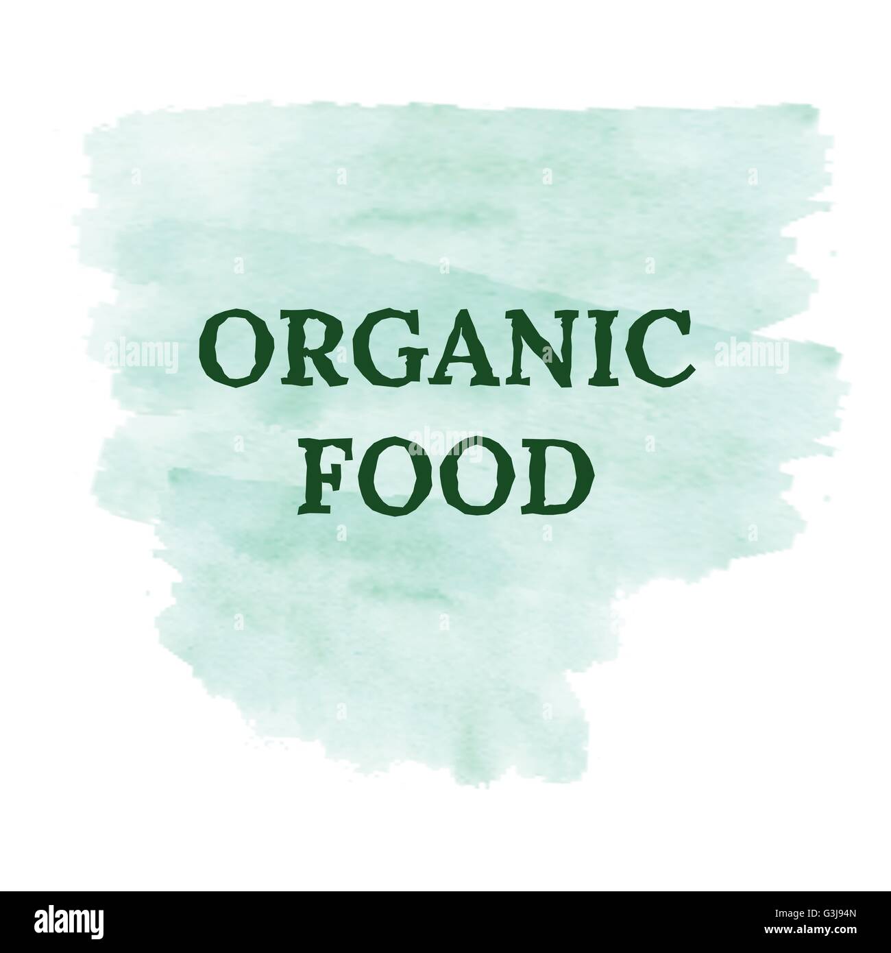 Contexte aquarelle eco alimentation biologique Illustration de Vecteur