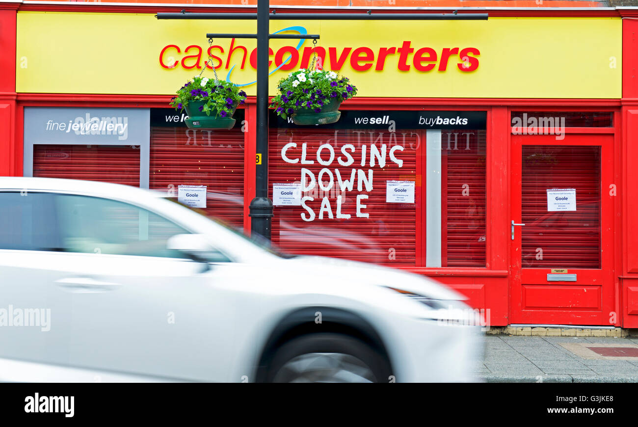 Une branche d'argent Convertisseurs, maintenant s'arrêter, en Angleterre, Royaume-Uni Banque D'Images