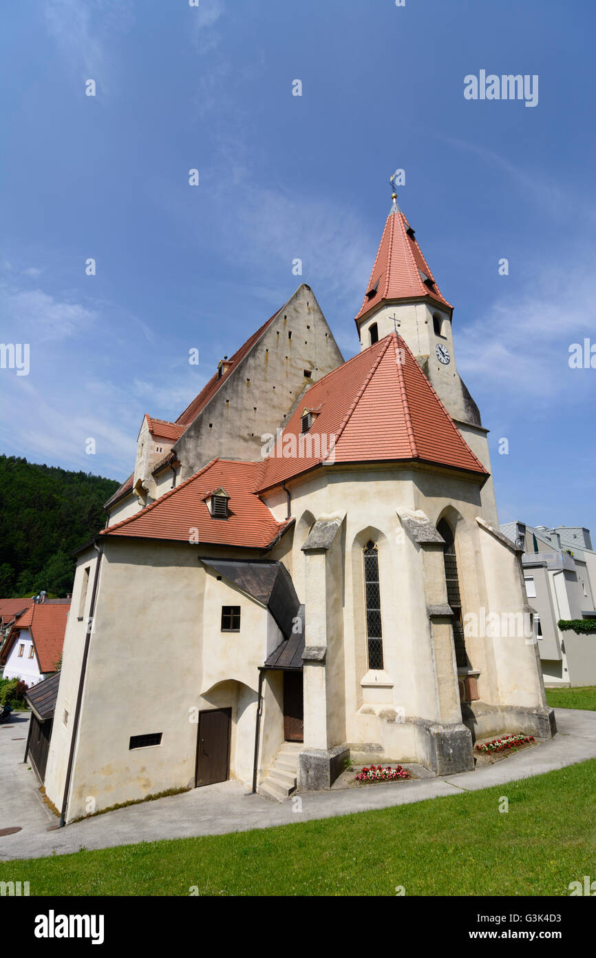 L'église fortifiée et église paroissiale de Saint Vitus - Bucklige Welt, Autriche, Niederösterreich, Autriche, Wiener Alpen, Edlitz Banque D'Images