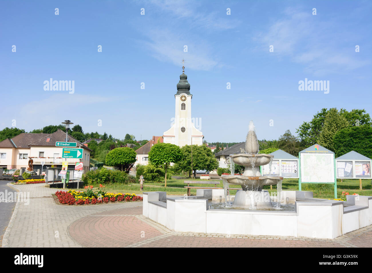 Centre et Église catholique romaine, l'Autriche, Burgenland, , Kemeten Banque D'Images