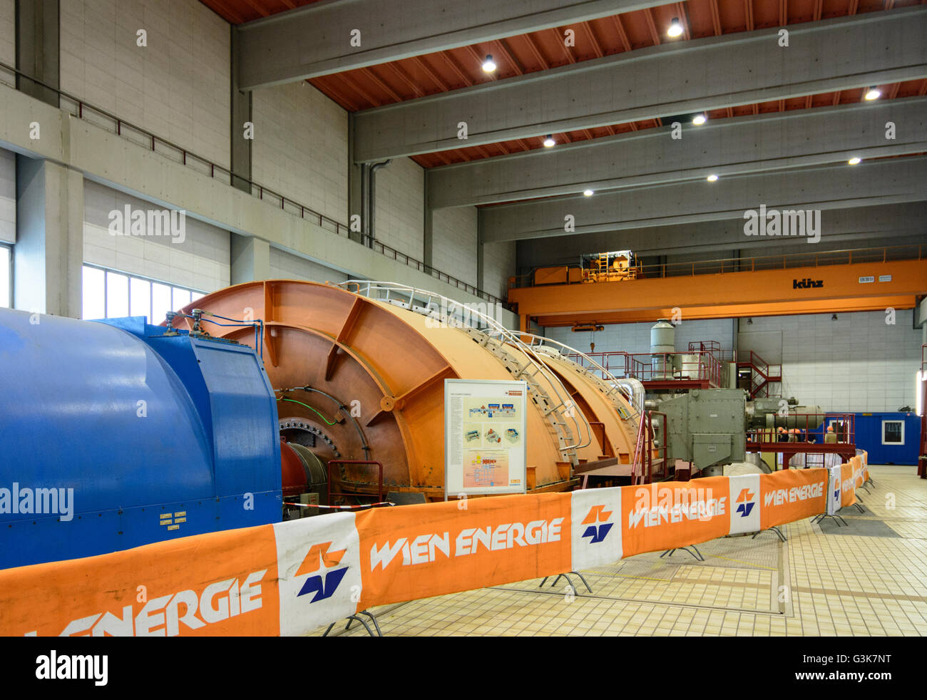 Puissance frémissante gare de Vienne Ernergie : Bloc 3 : Turbo kit avec turbine à vapeur , en cycle combiné Révision ( ), l'Autriche, W Banque D'Images