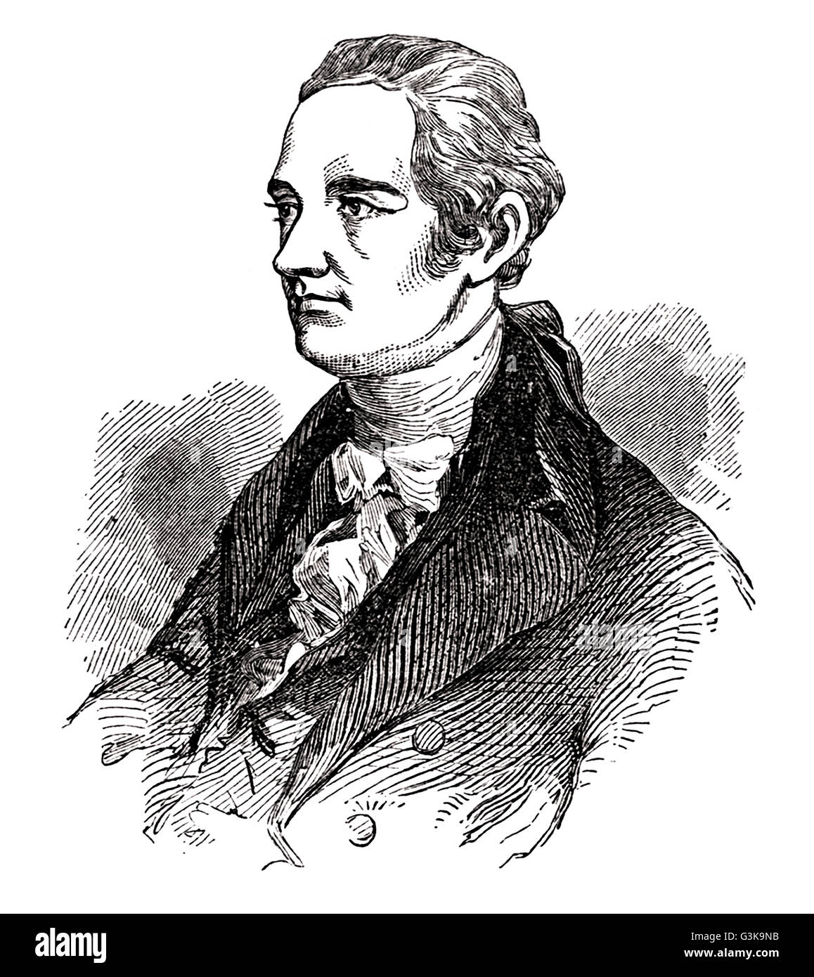 Alexander Hamilton, 1755 o 1757 - 1804 Banque D'Images