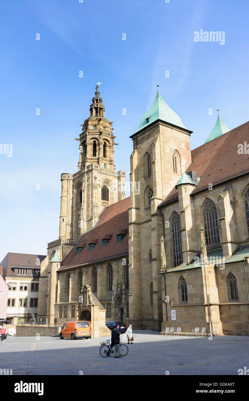 Kiliansplatz Kilianskirche, square de l'église, l'église même, l'Allemagne, Bade-Wurtemberg, Heilbronner Land, Heilbronn Banque D'Images