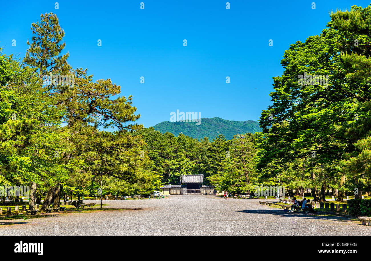 À l'intérieur Jardin National de Kyoto Gyoen Banque D'Images