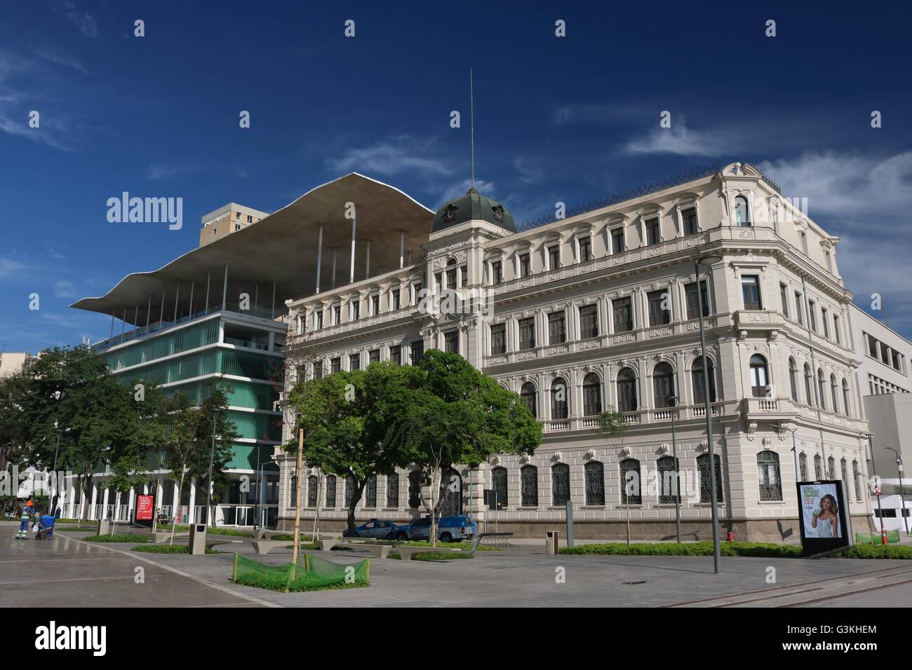 Rio de Janeiro, Brésil. Museu de Arte do Rio, a ouvert en 2013 à Mauá Square, partie d'un vaste projet de réaménagement de la ville. Banque D'Images