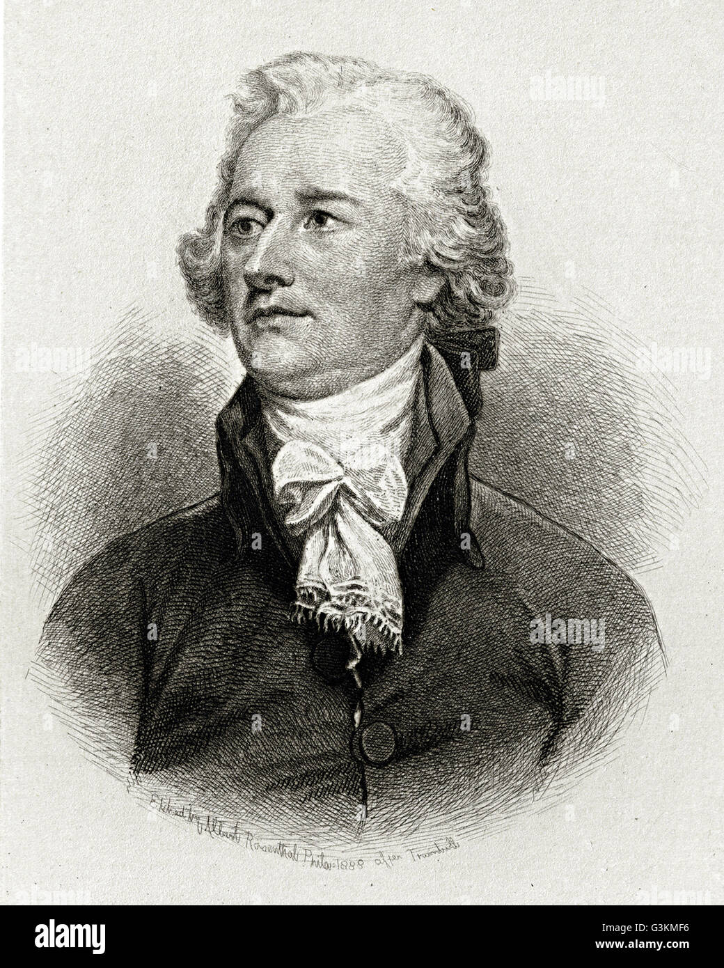 Alexander Hamilton, 1755 o 1757 - 1804 Banque D'Images