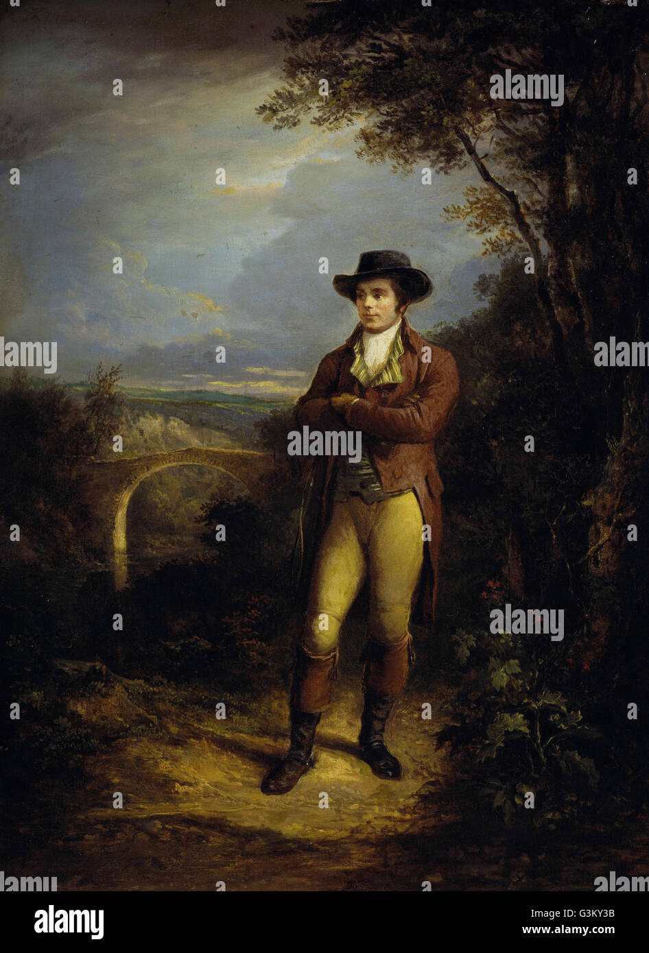 Robert Dodd - Robert Burns, 1759 - 1796. - Poète Banque D'Images