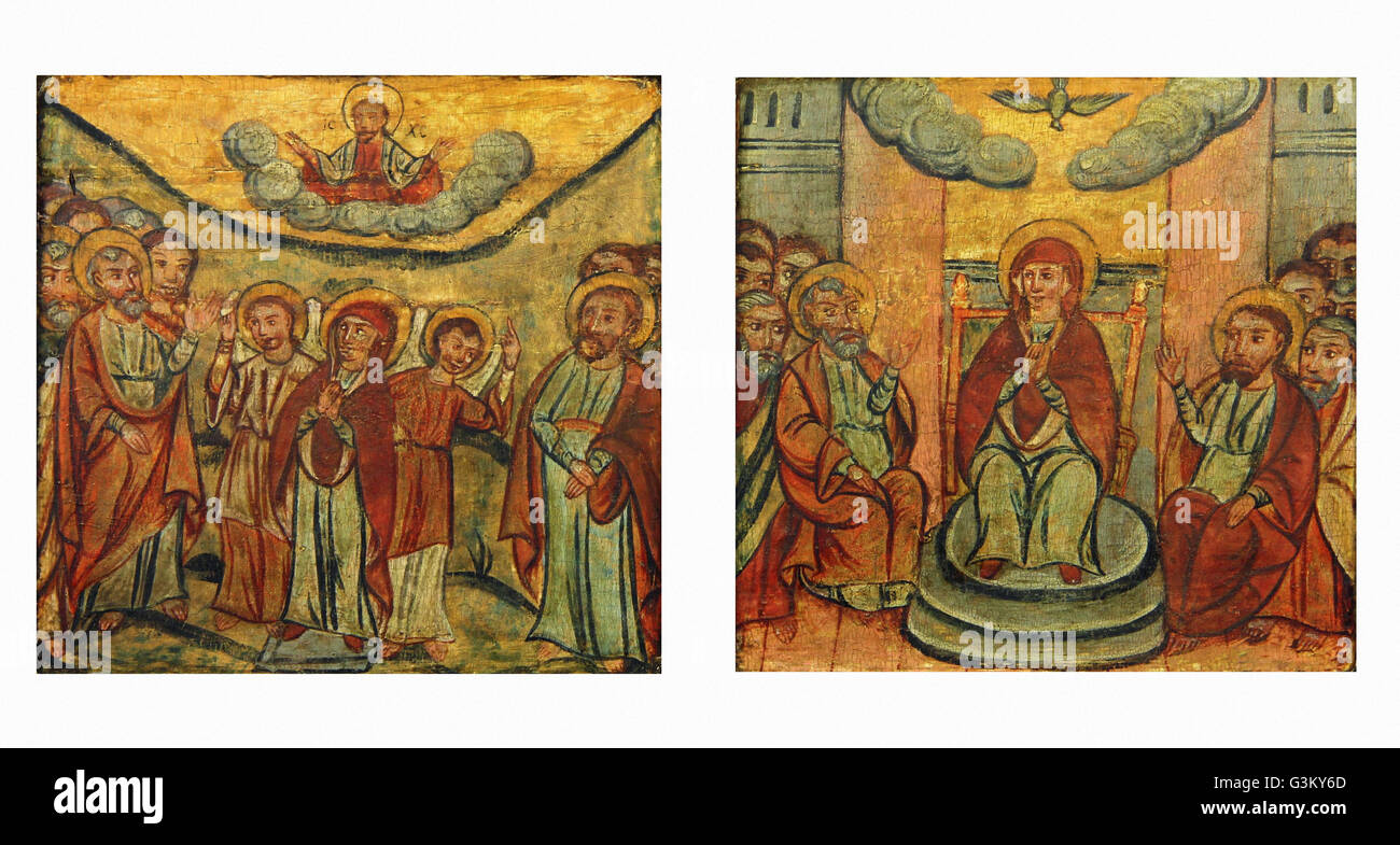 L'ascension de Christ. Descente de l'Esprit Saint - Centre National de Culture Populaire - Ivan Honchar Museum Banque D'Images