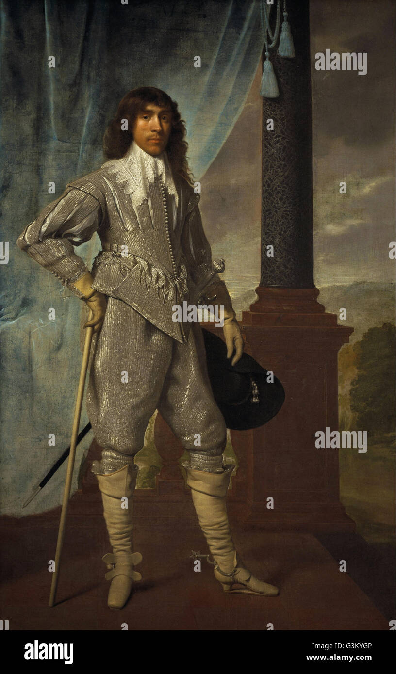 Daniel Mytens - James Hamilton, 1er duc de Hamilton, 1606 - 1649. - Royaliste Banque D'Images