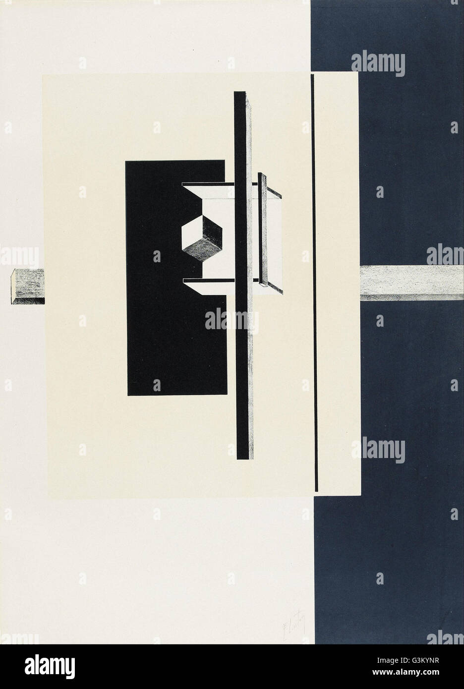 El Lissitzky - 1o Kestnermappe (Proun Proun. 1er Portefeuille Kestner) Banque D'Images