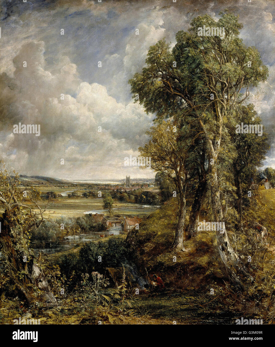 John Constable - La Vallée de Dedham Banque D'Images