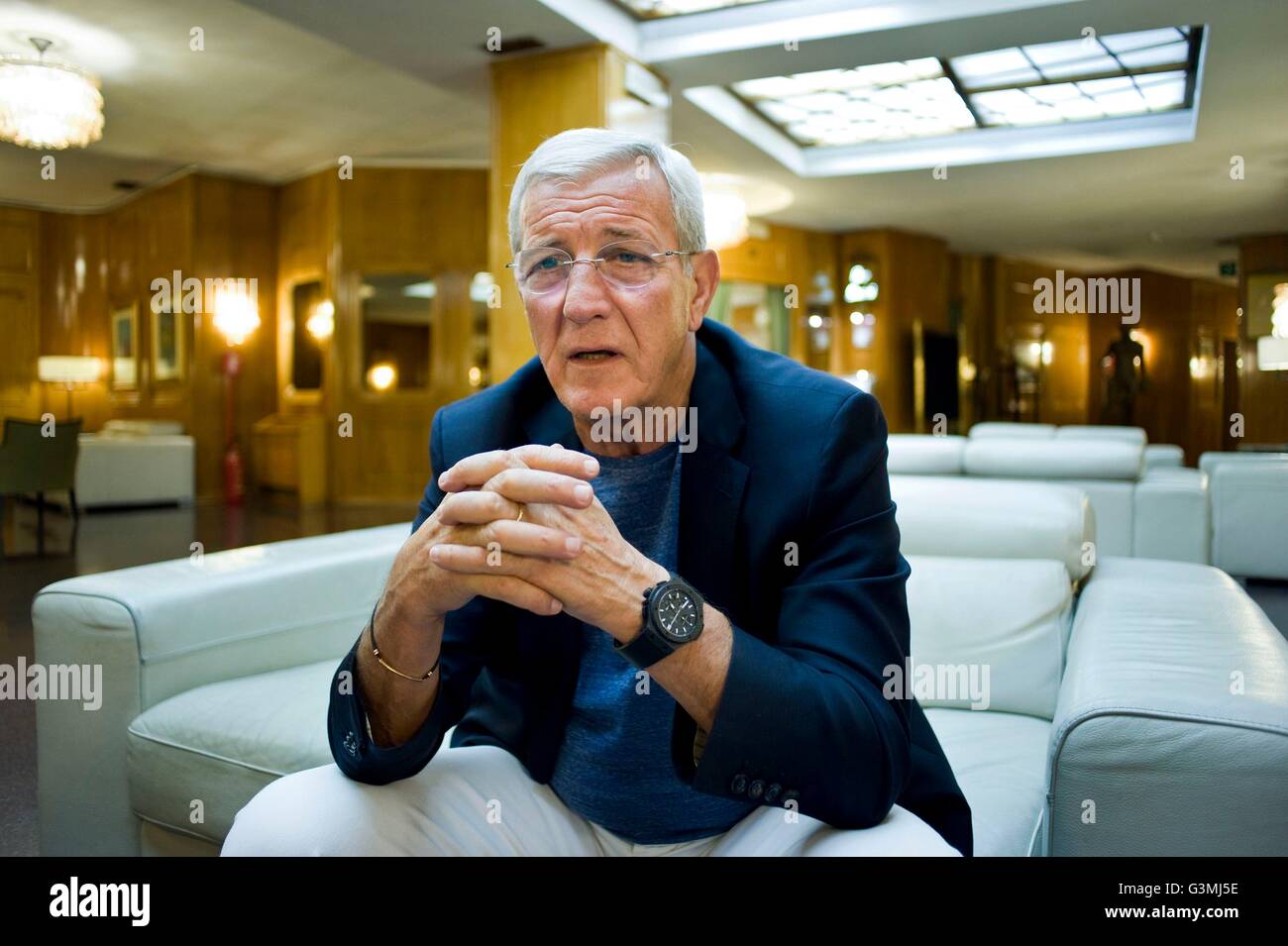 01.06.2016. Rome, Italie : L'Italien Marcello Lippi, ancien lauréat de la Coupe du Monde de football professionnel et joueur. Il a été entraîneur en chef de l'équipe nationale italienne du 16 juillet 2004 au 12 juillet 2006 et a conduit l'Italie à gagner la Coupe du Monde 2006. Banque D'Images