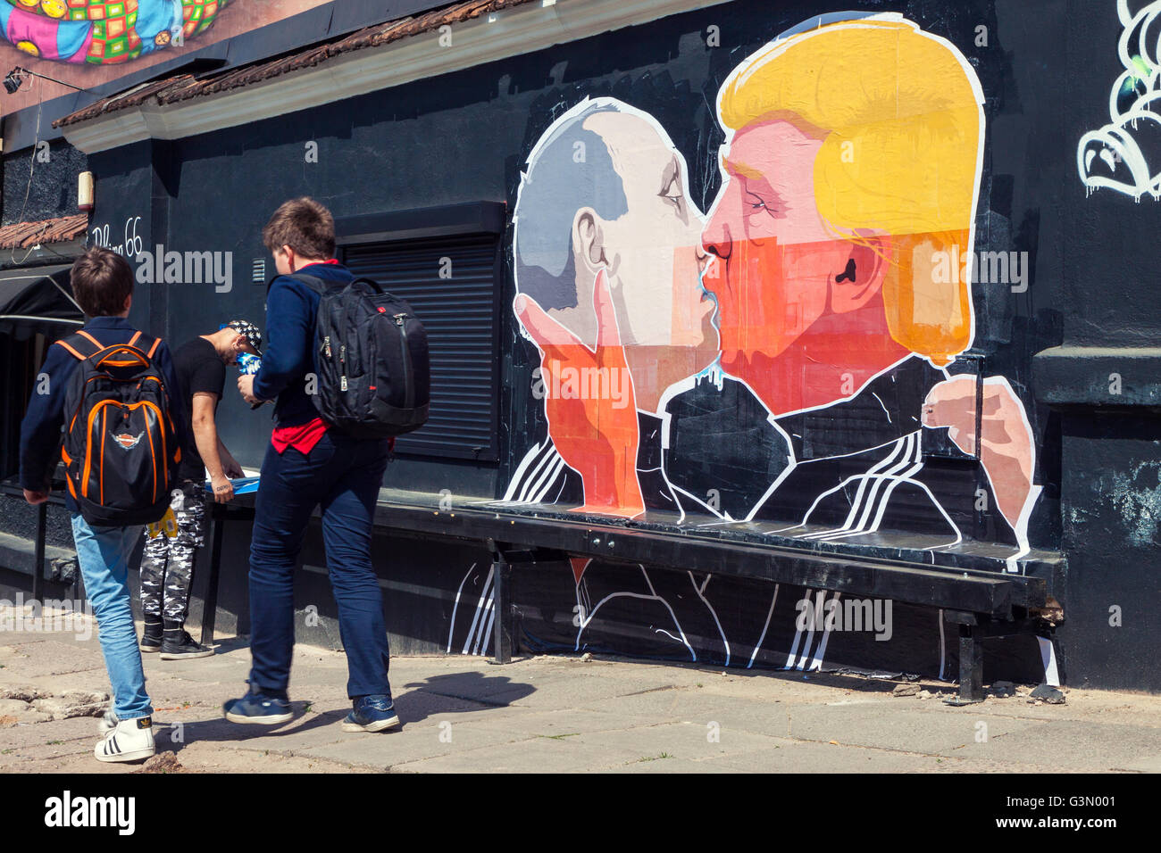 Affiche Ou Toile D'art Donald Trump - Décoration Murale, Style Abstrait Bleu, Encadrée, Made In USA