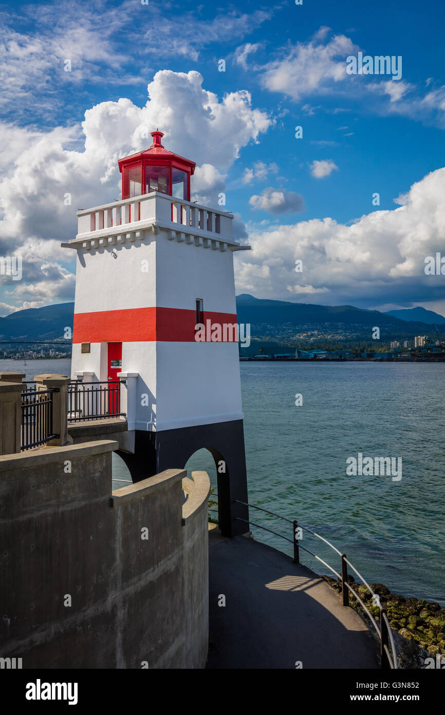 Brockton Point est un point et attaché dans la péninsule de Vancouver sur le côté nord de Coal Harbour. Banque D'Images
