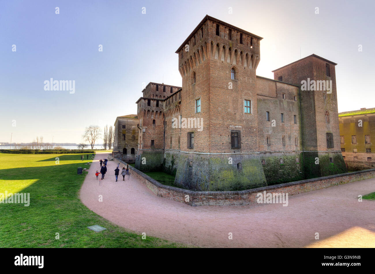 L'Italie, Lombardie, Mantoue. Le château Saint-Georges Banque D'Images