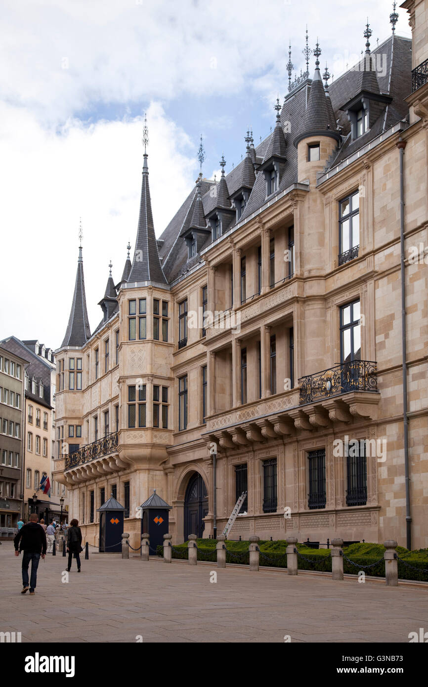 Palais grand-ducal dans le centre-ville, Ville de Luxembourg, Luxembourg, Europe, PublicGround Banque D'Images