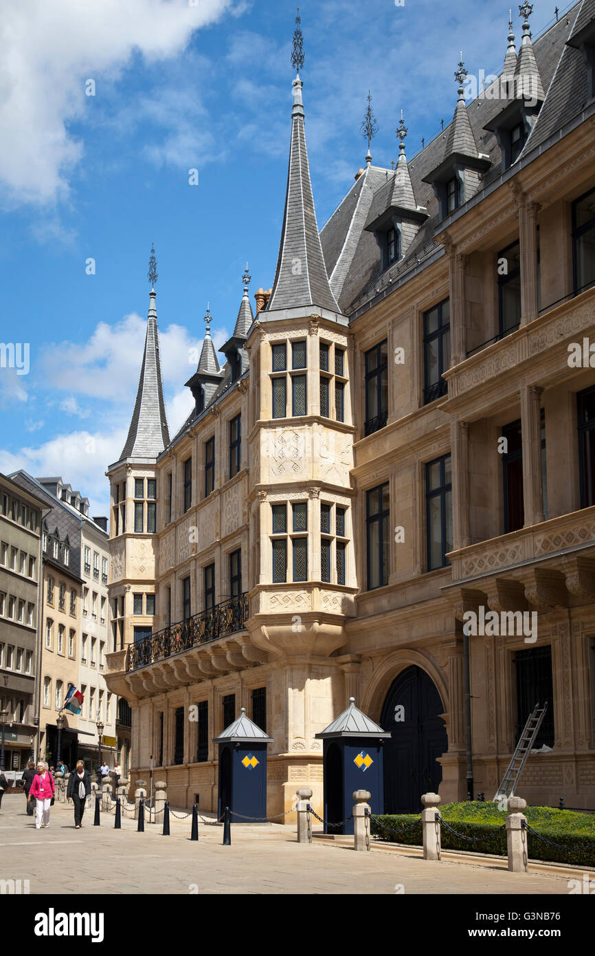 Palais grand-ducal dans le centre-ville, Ville de Luxembourg, Luxembourg, Europe, PublicGround Banque D'Images