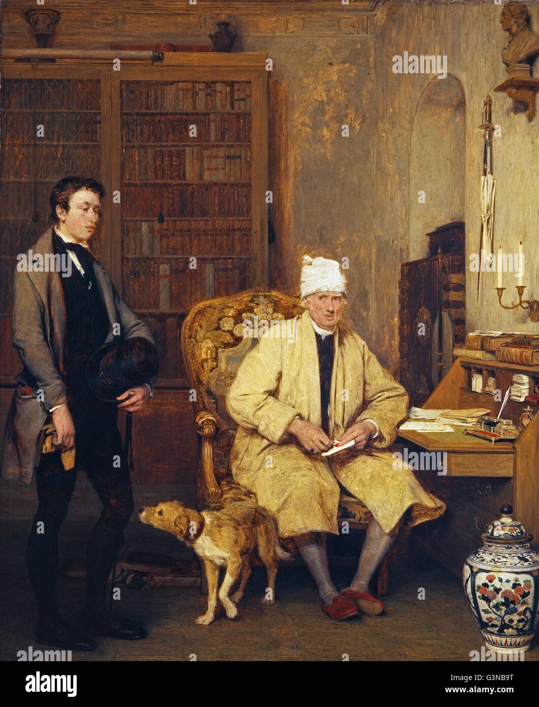 Sir David Wilkie - La lettre d'introduction Banque D'Images