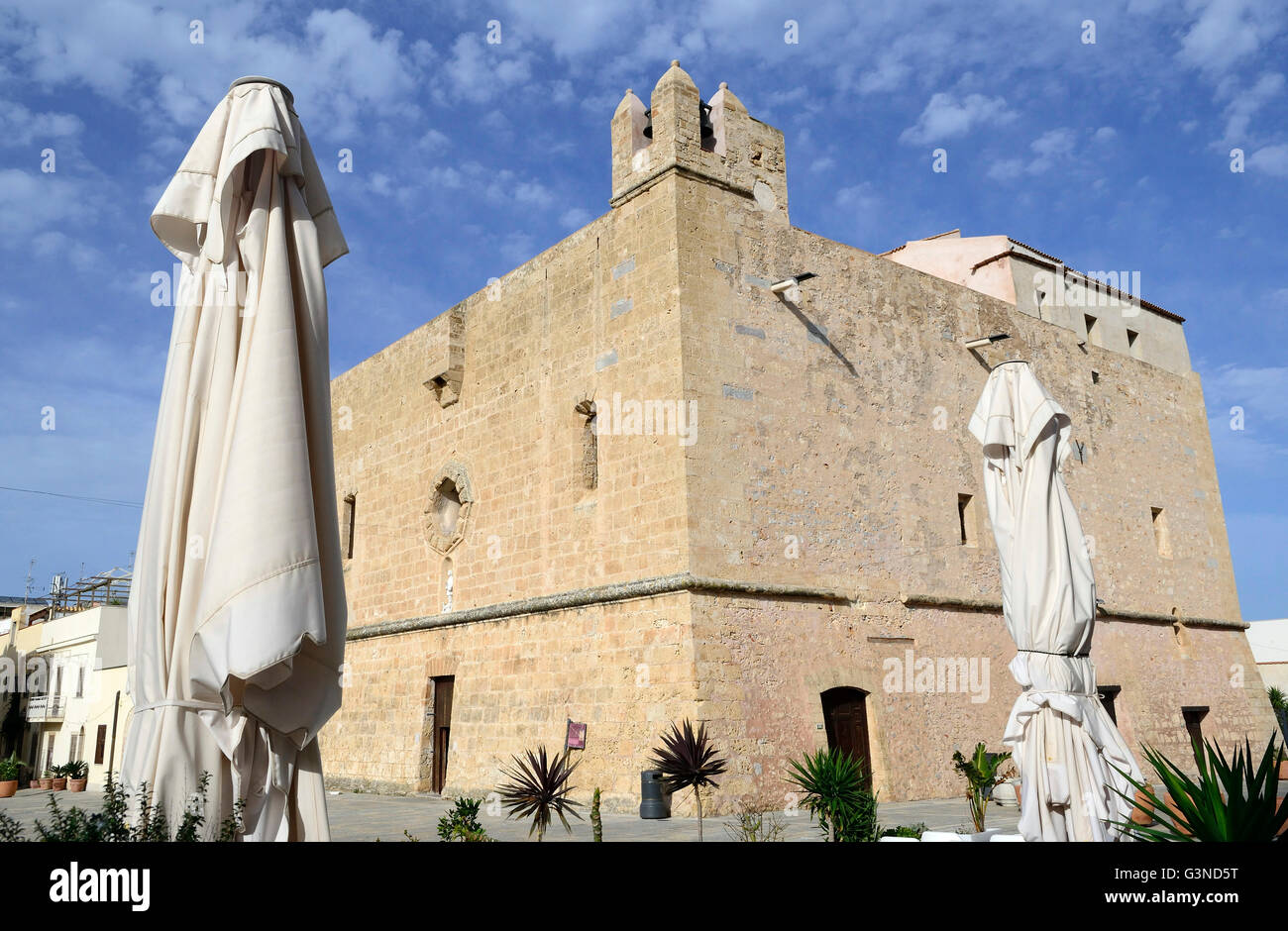 Forteresse sanctuaire, San Vito Lo Capo, Trapani, Sicile, Italie, Europe Banque D'Images