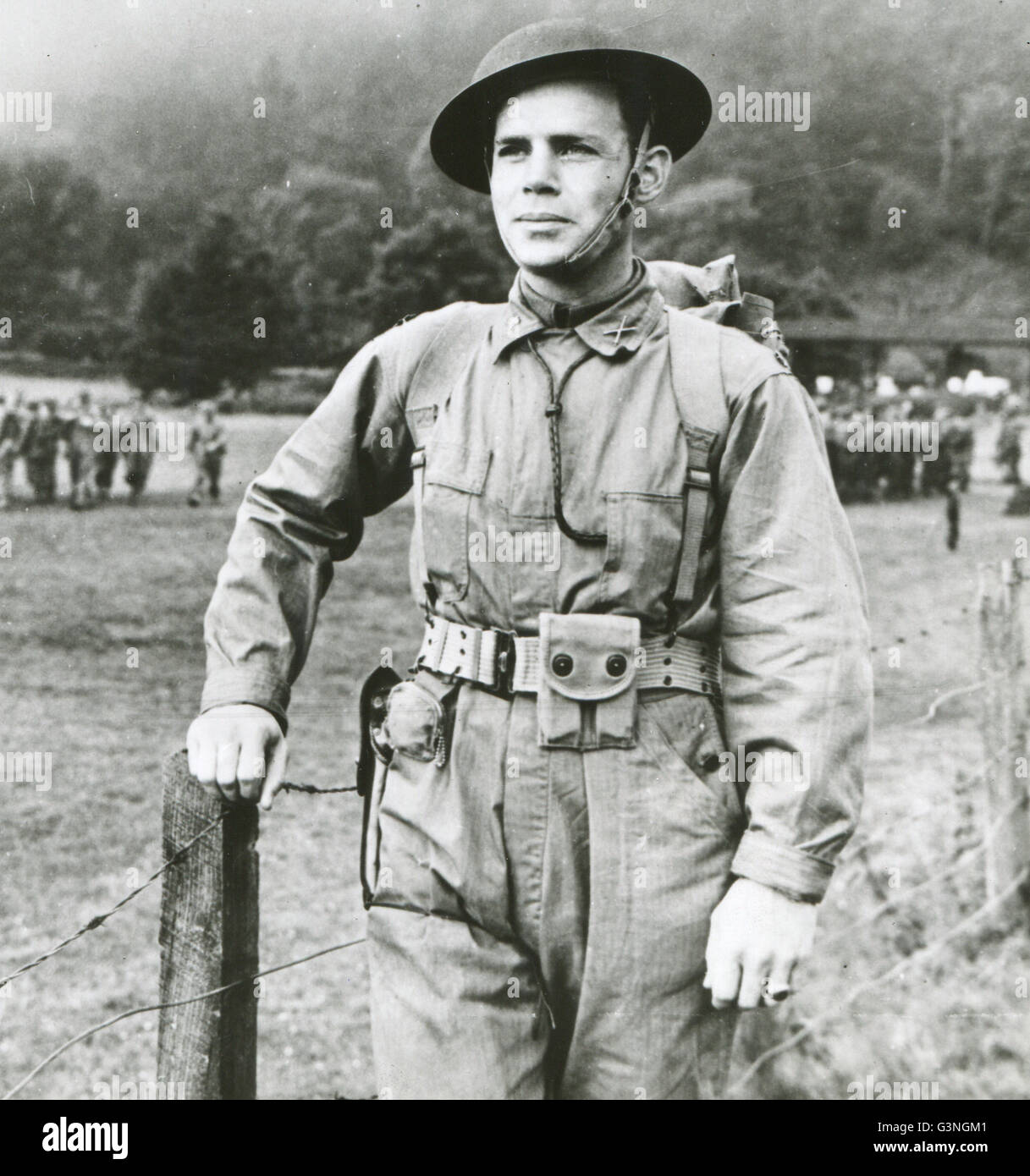 Le Major William Darby de l'armée américaine a été chargé d'organiser le détachement rangers de coopérer avec l'anglais, français et canadiens dans la lutte contre l'agression. Dieppe Banque D'Images