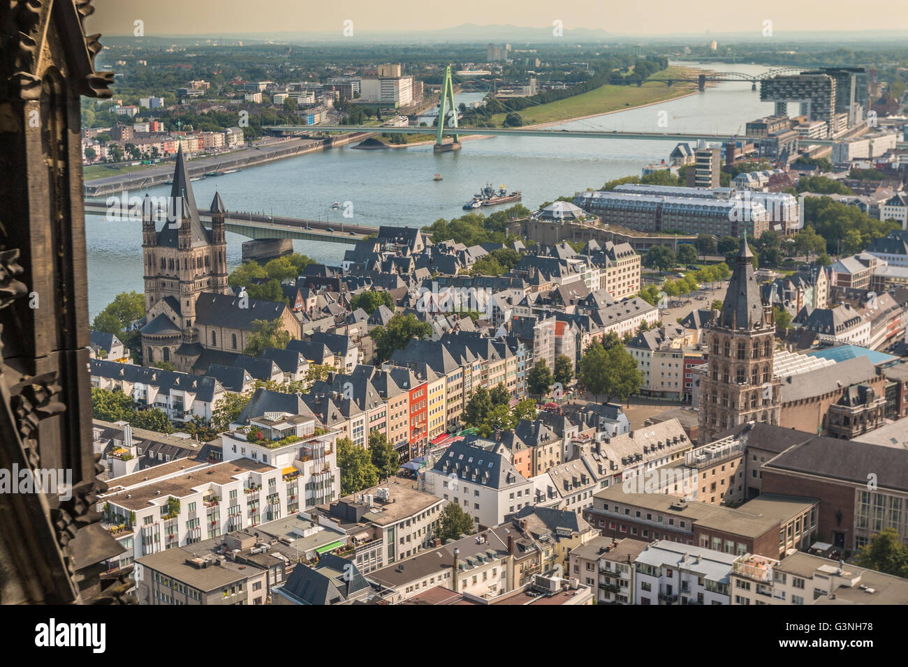 Vue de la ville de Cologne Banque D'Images