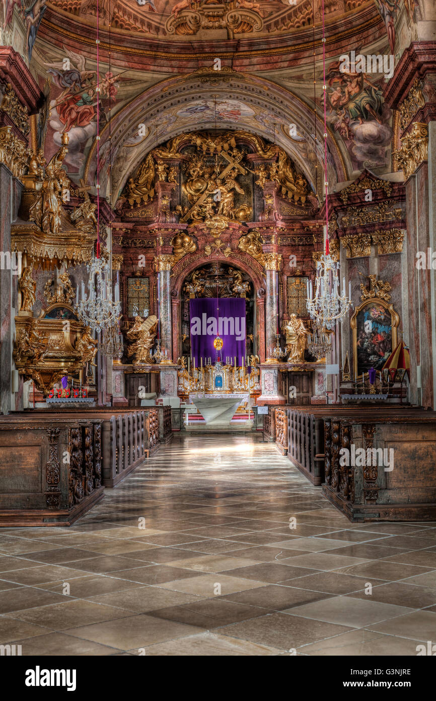 L'église de pèlerinage de Maria Taferl Wallfahrtskirche, Maria Taferl, Basse Autriche, Autriche, Europe Banque D'Images