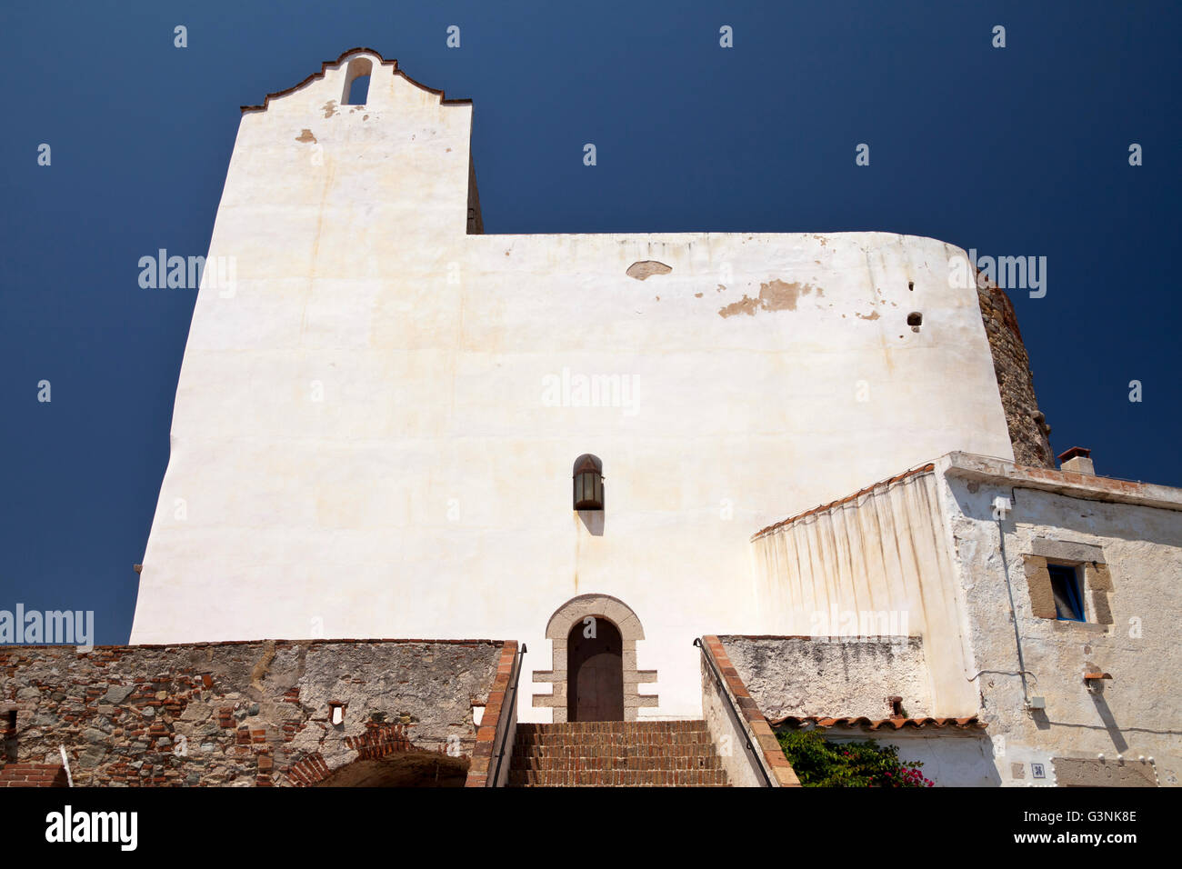 Église de Sant Pau, Sant Pol de Mar, Comarca del Maresme, Costa del Maresme, en Catalogne, Espagne, Europe, PublicGround Banque D'Images