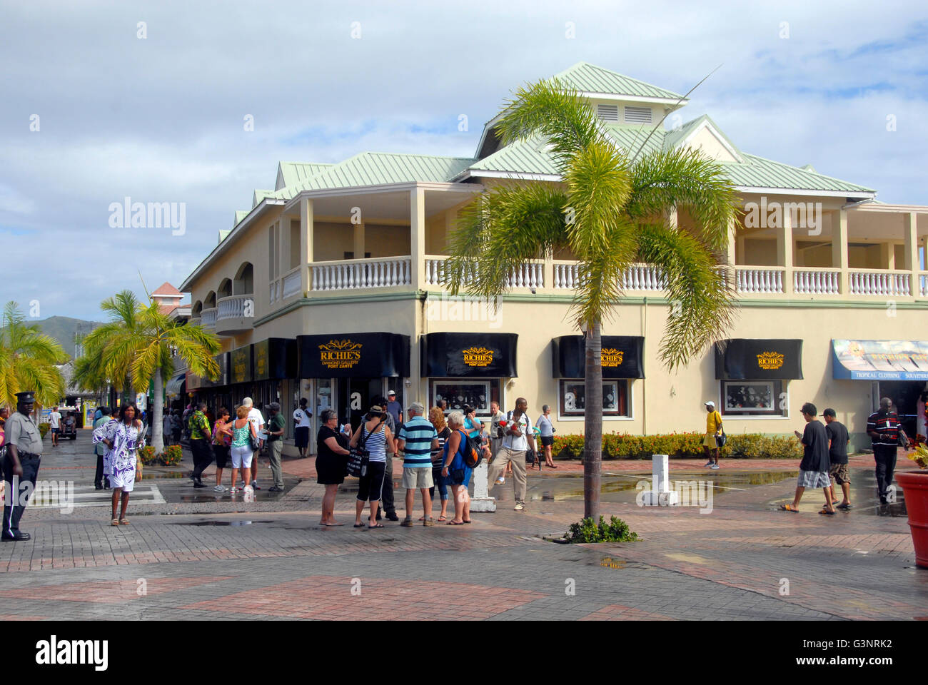 St Kitts Shopping Banque d'image et photos Alamy