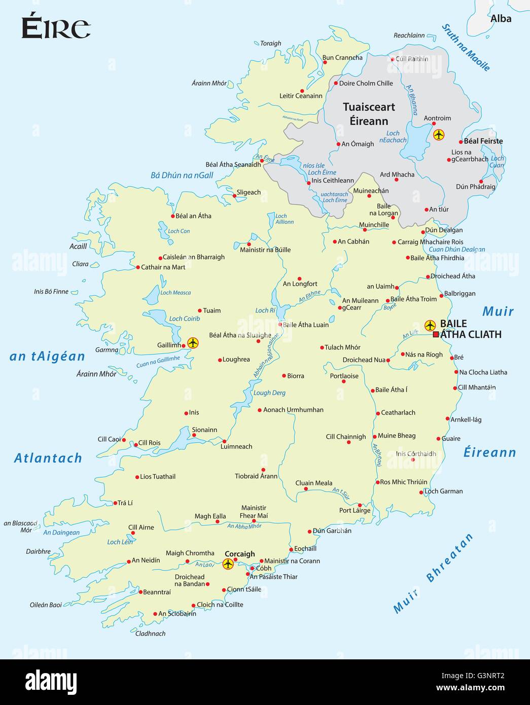 Carte Vectorielle De La Republique D Irlande En Gaelique Irlandais Image Vectorielle Stock Alamy Carte Vectorielle De La Republique D Irlande En Gaelique Irlandais Image Vectorielle Stock Alamy