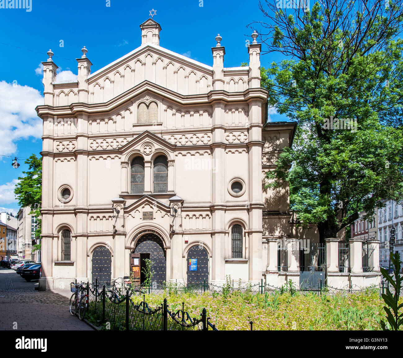 Synagogue Temple juif de Kazimierz de Cracovie, Pologne. Banque D'Images